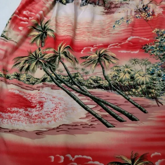 Puanani Hawaiian Dress XS Pink Tropical Aloha Beach Sleeveless Smocked Island - Picture 12 of 15